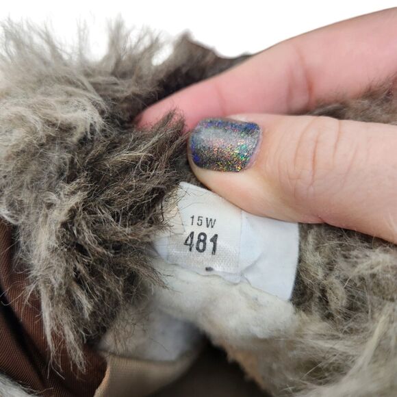 PAJAR Boots Womens EU 36 US 5-5.5 Brown Quilted‎ Faux Fur Winter Snow Boots Zip - Picture 9 of 12